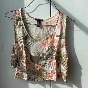 Floral Forever 21 Crop Top